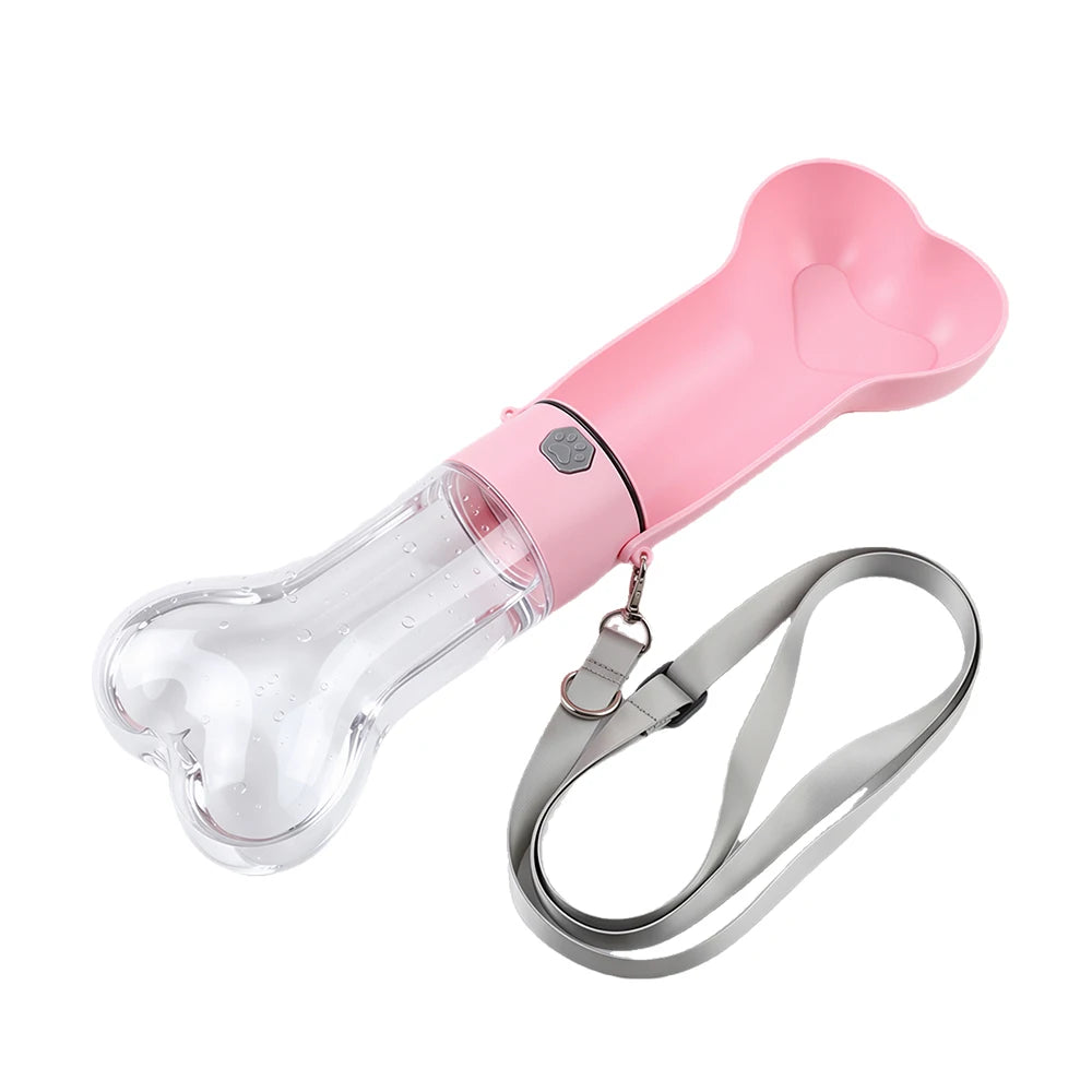 Portable Dog Water Bottle Leakproof Pet Drinking Bowls for Dogs Cats Puppy Outdoor Travel Walking Feeder Dispenser with Strap