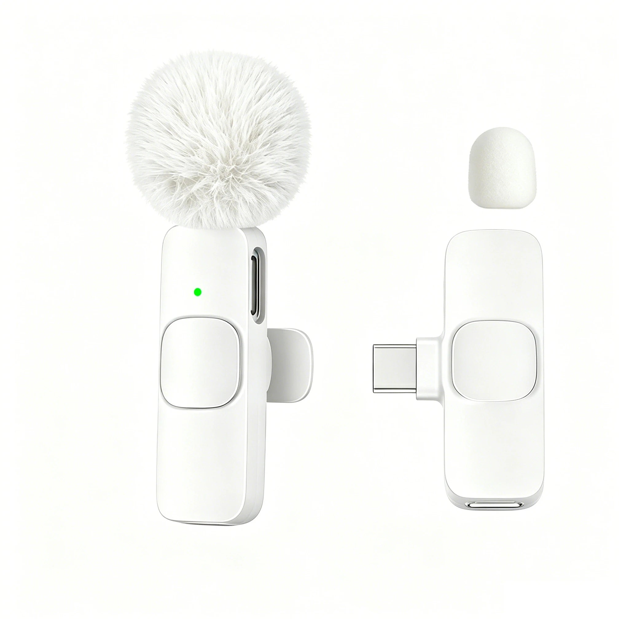 Type-C Port Professional Wireless Lavalier Microphone for Smartphones, Computers and Cameras, Plug and Play
