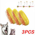 Rechargeable Steam Cat Grooming Brush Steamy To Remove Loose Hair 3 in1 Electric Self Cleaning Spray Dog Brush Massage Pet Combs